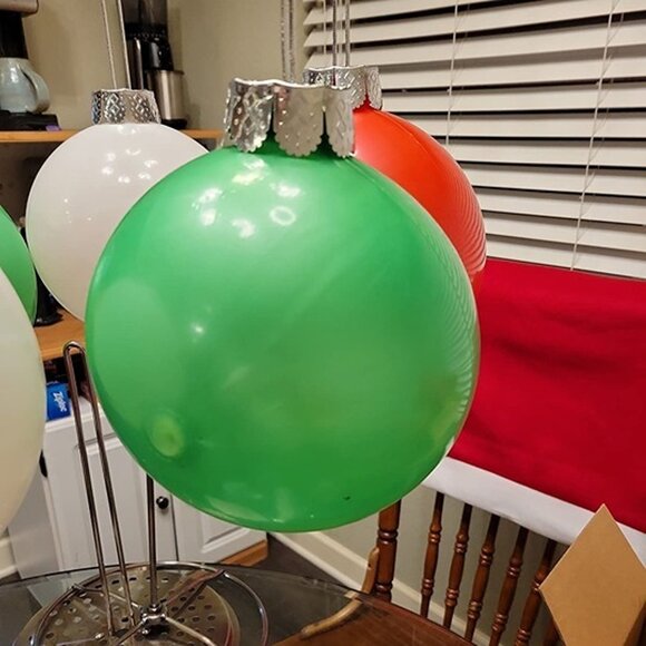 NEW   9 PCS Outdoor Christmas Decorations,Large Inflatable Christmas Balls (9") - Picture 9 of 9